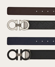 Load image into Gallery viewer, Reversible and adjustable Gancini belt with Switch buckle