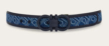 Load image into Gallery viewer, Reversible and Adjustable Gancini Belt Midnight Demin