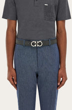 Load image into Gallery viewer, Reversible and adjustable Gancini belt with Switch buckle