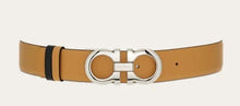 Load image into Gallery viewer, Reversible and adjustable Gancini belt