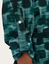 Load image into Gallery viewer, Shirt dress with contrasting prints
