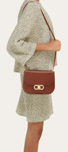 Load image into Gallery viewer, Double Gancini North-South crossbody bag