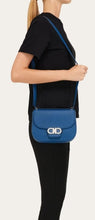 Load image into Gallery viewer, Double Gancini crossbody bag in teal