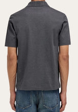 Load image into Gallery viewer, V-neck polo with jacquard pocket detail