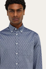 Load image into Gallery viewer, Ferragamo Monogram shirt Color: Navy blue