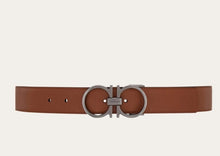 Load image into Gallery viewer, Reversible and adjustable Gancini belt(Pre-order)