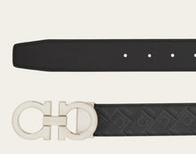 Load image into Gallery viewer, Reversible and Adjustable Gancini Belt Grigio