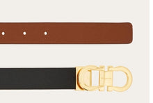 Load image into Gallery viewer, Reversible and adjustable Gancini belt