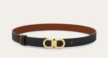 Load image into Gallery viewer, Reversible and adjustable Gancini belt