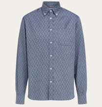 Load image into Gallery viewer, Ferragamo Monogram shirt Color: Navy blue