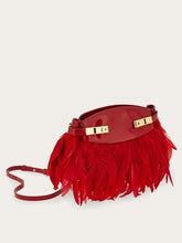 Load image into Gallery viewer, Hug Soft crossbody with feathers