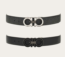 Load image into Gallery viewer, Reversible and adjustable Gancini belt with Switch buckle