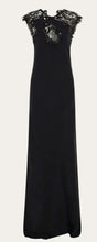 Load image into Gallery viewer, Silk dress with lace detail