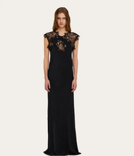 Load image into Gallery viewer, Silk dress with lace detail
