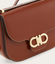 Load image into Gallery viewer, Double Gancini North-South crossbody bag