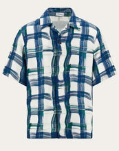 Load image into Gallery viewer, Brushstroke check organic twill shirt