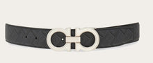 Load image into Gallery viewer, Reversible and Adjustable Gancini Belt Grigio