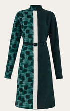 Load image into Gallery viewer, Shirt dress with contrasting prints