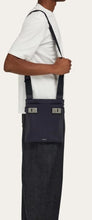 Load image into Gallery viewer, Twins/North-South crossbody bag with Gancini buckles