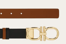 Load image into Gallery viewer, Reversible and adjustable Gancini belt