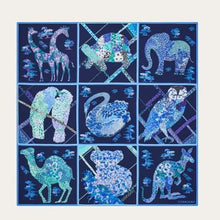Load image into Gallery viewer, Patchwork print silk scarf