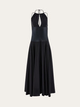 Load image into Gallery viewer, Longline Cady Viscose Dress in Black