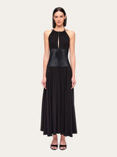 Load image into Gallery viewer, Longline Cady Viscose Dress in Black
