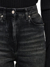 Load image into Gallery viewer, Five Pocket Flared Trouser in Black