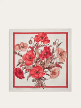 Load image into Gallery viewer, Poppies Print Silk Foulard