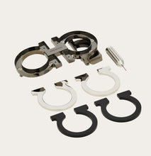 Load image into Gallery viewer, Reversible and adjustable Gancini belt with Switch buckle
