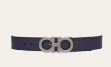 Load image into Gallery viewer, Reversible and adjustable Gancini belt
