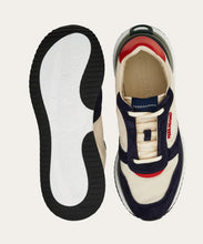 Load image into Gallery viewer, Low cut sneakers in White/Navy/Red (Pre-sale)
