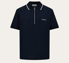 Load image into Gallery viewer, Cotton polo shirt with zip closure

