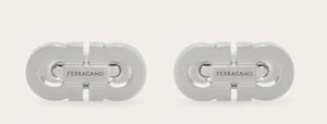 Double Gancini Cufflink Silver