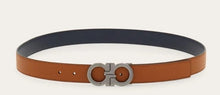 Load image into Gallery viewer, Reversible and adjustable Gancini belt
