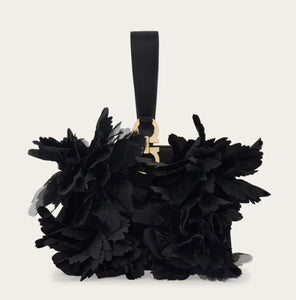 Mini clutch with floral detailing