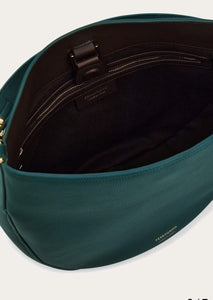 North-South hobo bag (M) in Moss Green