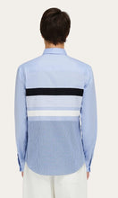 Load image into Gallery viewer, Stripped patched LS shirt
