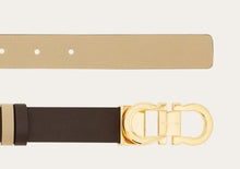 Load image into Gallery viewer, Reversible and adjustable Gancini belt
