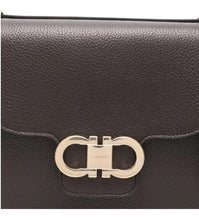 Load image into Gallery viewer, Double Gancini crossbody bag in brown
