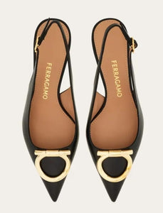 Sara Maxi Gancini slingback pump