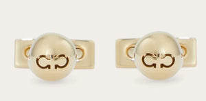 Gancini Ball Cufflinks Gold