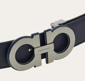 Reversible and adjustable belt Gancini