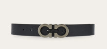Load image into Gallery viewer, Reversible and adjustable Gancini belt
Color: Black/brown
