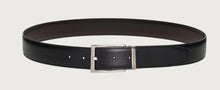 Load image into Gallery viewer, Reversible and adjustable belt with rectangular buckle
