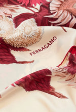 Load image into Gallery viewer, Sunflower print silk scarf
