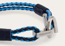 Load image into Gallery viewer, Gancini Bracelet -Blue/Turquoise (size 19)
