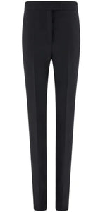 High-rise tapered-leg trousers