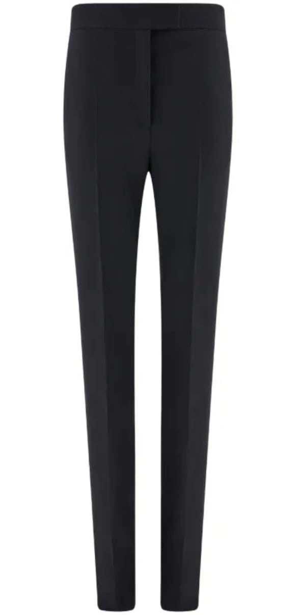 High-rise tapered-leg trousers
