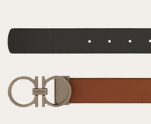 Load image into Gallery viewer, Reversible and adjustable Gancini belt(Pre-order)
